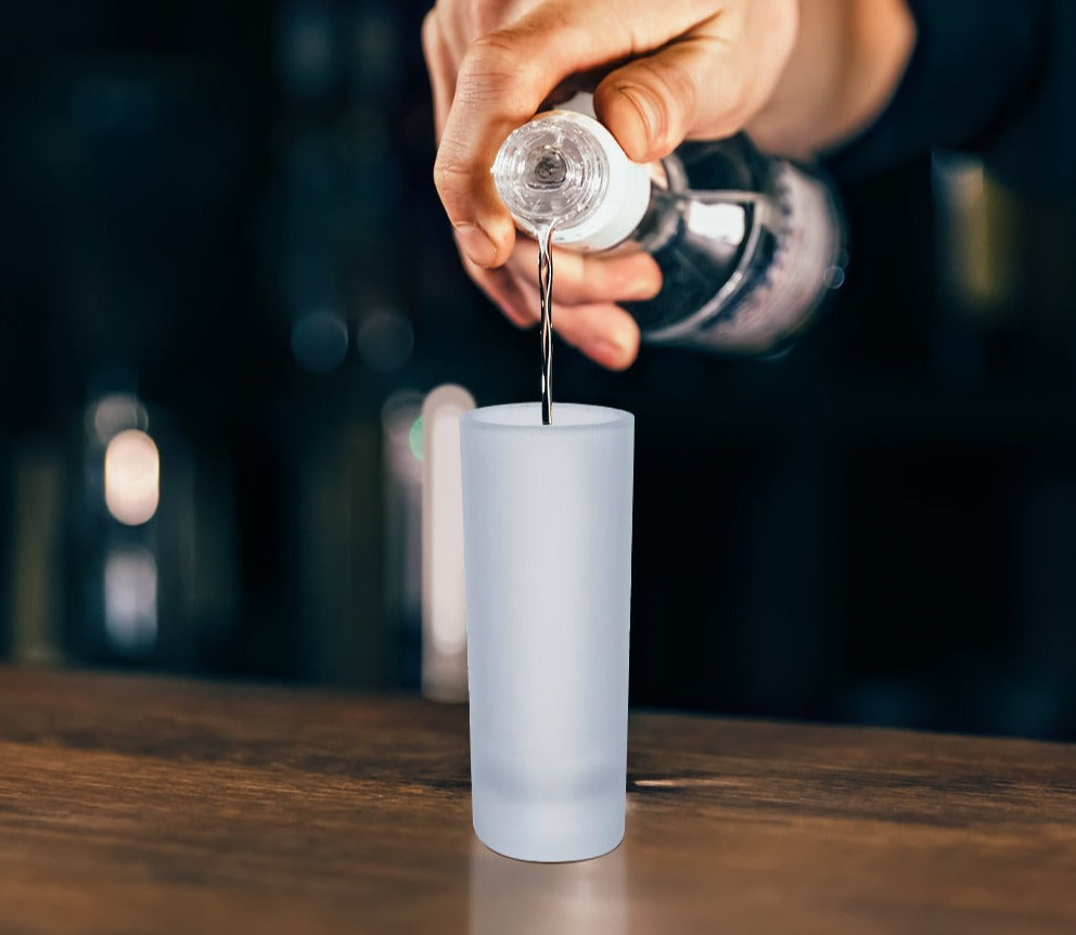 3oz Frosted Shot Glass for Sublimation - In Stock