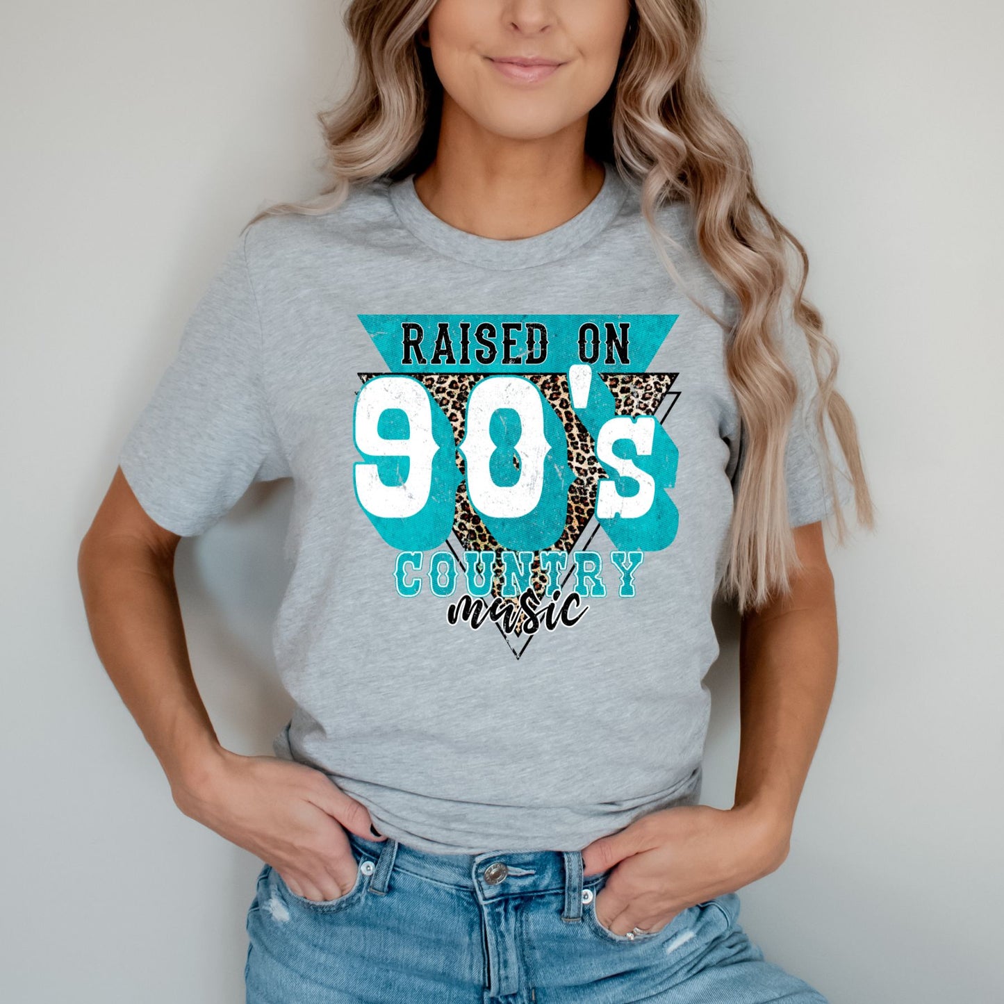 Raised on 90's Country Music DTF Transfer - 351