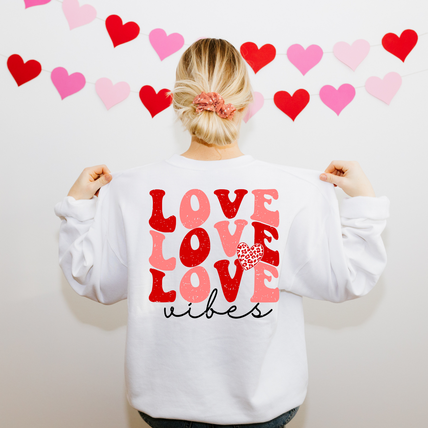 Love Vibes Heart DTF Transfer - 839