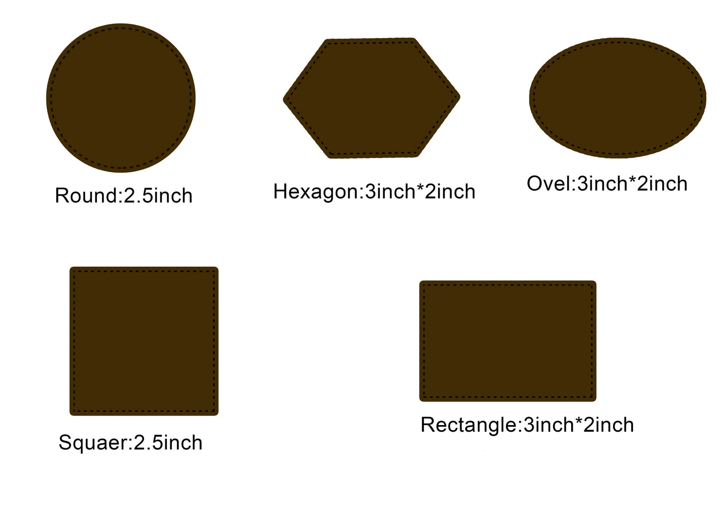 PU Leather Hat Patch