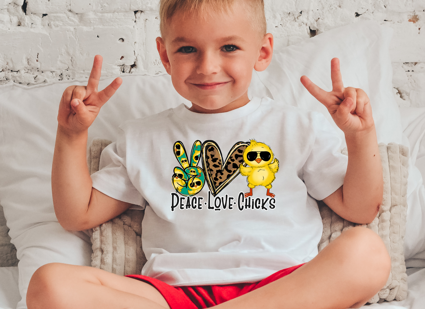 Peace Love & Chicks DTF Transfer - 1079