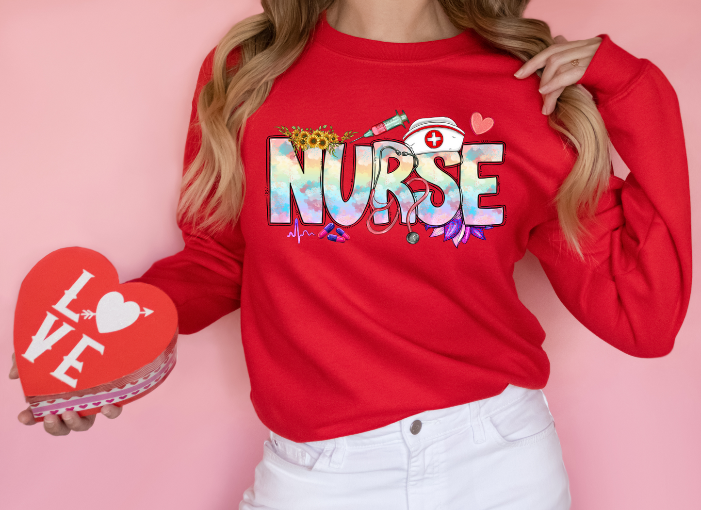 Valentines Nurse DTF Transfer - 851