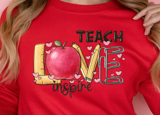 Teach Love Inspire DTF Transfer - 863