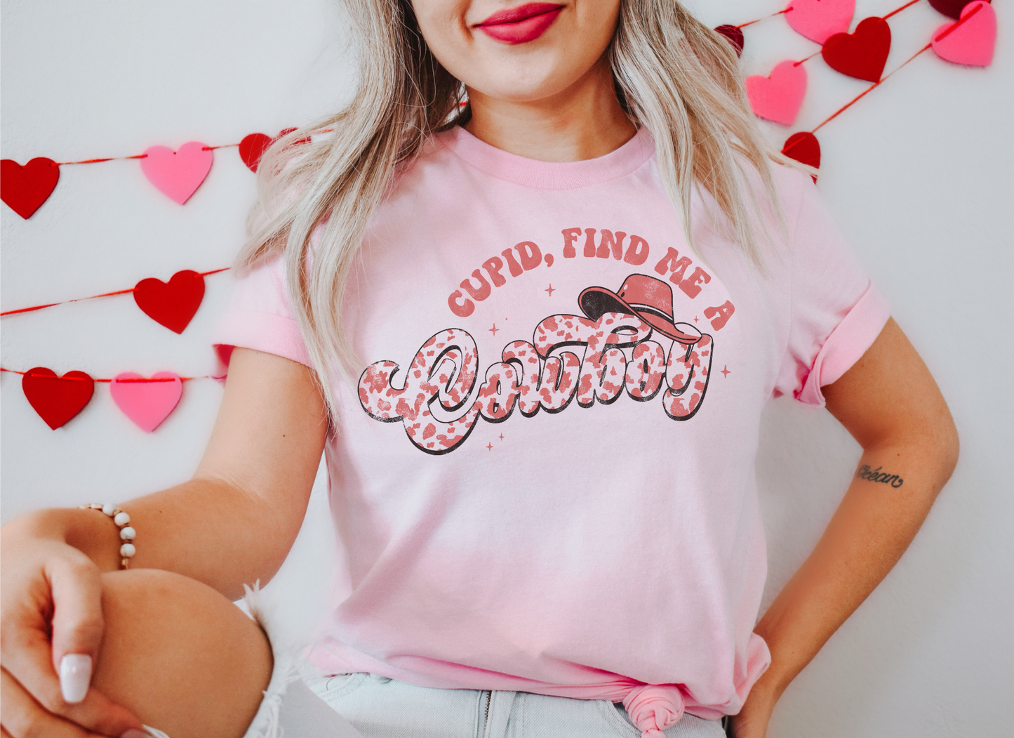 Cupid find Me A Cowboy DTF Transfer - 800