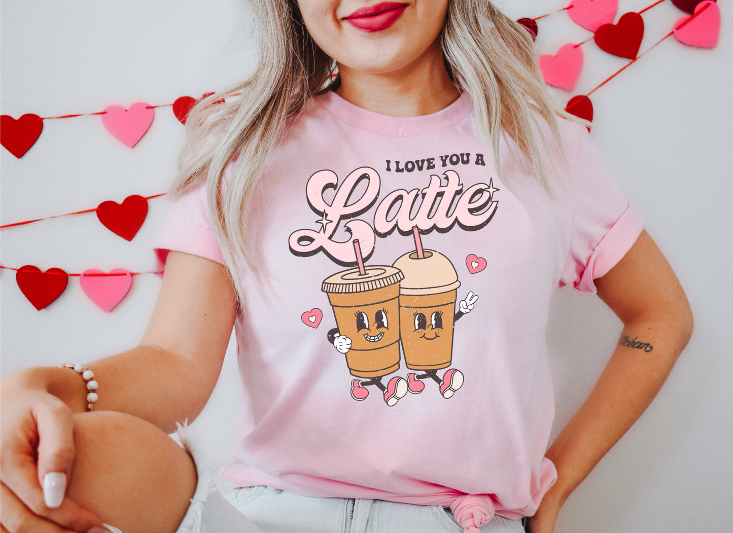 I Love You A Latte DTF Transfer - 796
