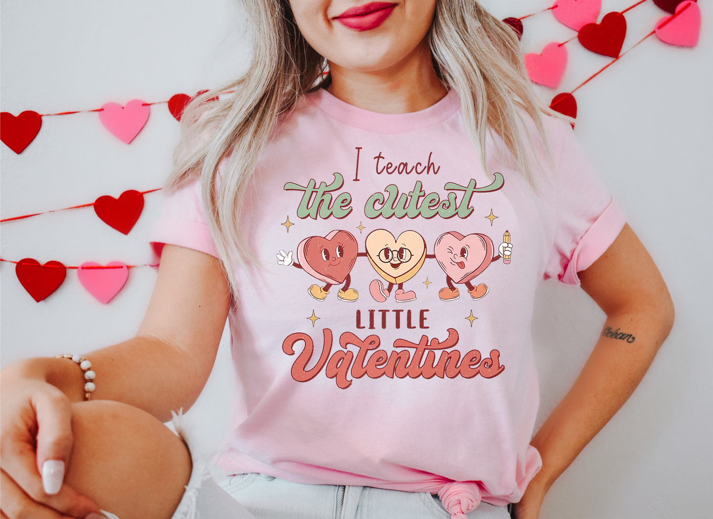 I Teach the cutest little Valentines DTF Transfer - 865