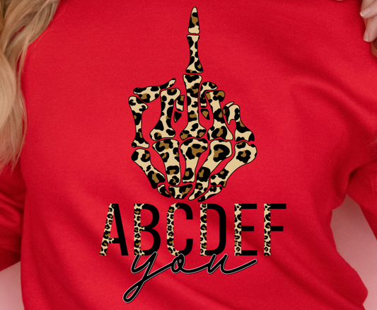 ABCDEF You DTF Transfer - 777