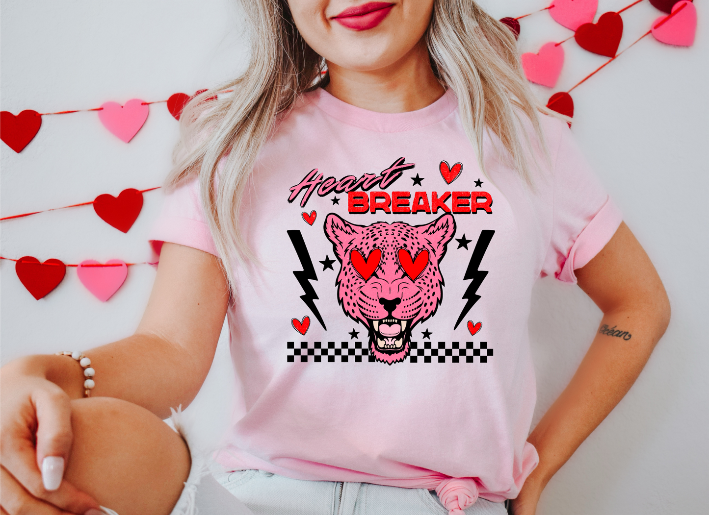 Heart Breaker Leopard DTF Transfer - 776