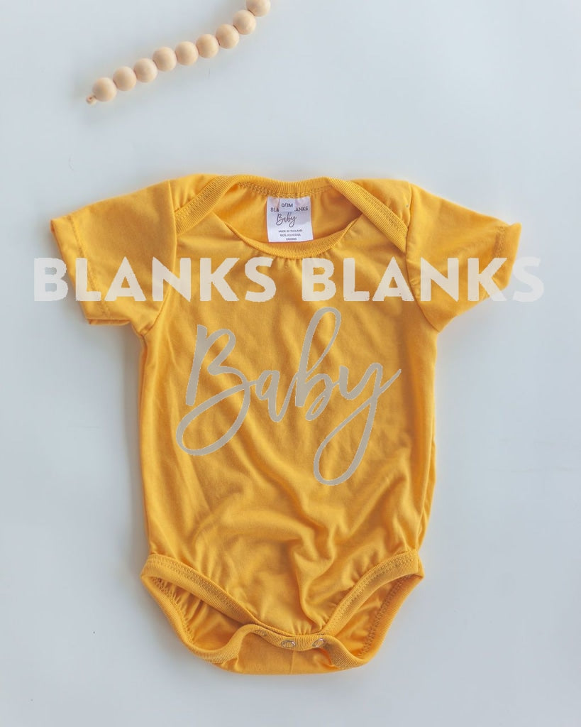 Baby Onesie Digital Download - Mockup Mustard
