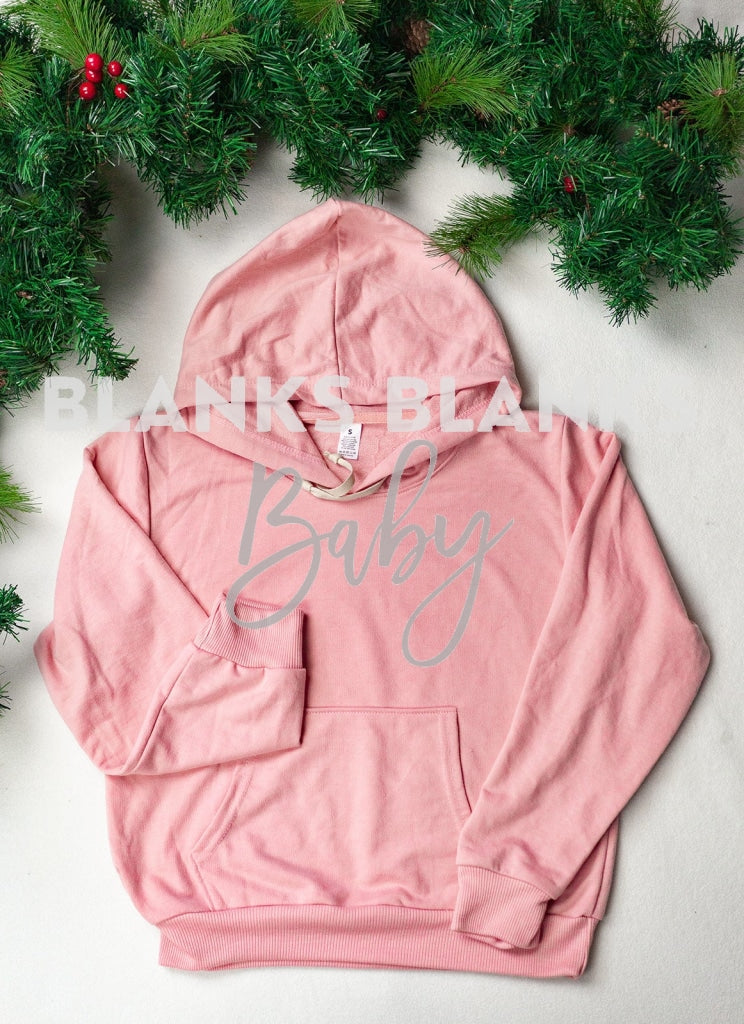 Christmas Theme Kids Hoodie Digital Download - Mockup Vintage Pink