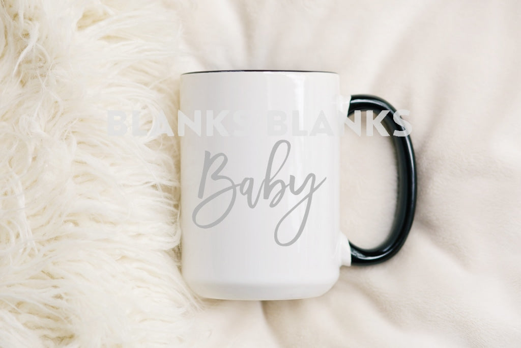 Coloured Inside/handle 15Oz Sublimation Mug - In Stock
