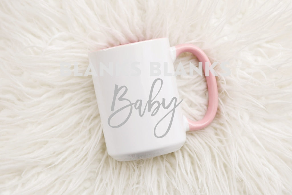 Coloured Inside/handle 15Oz Sublimation Mug - In Stock