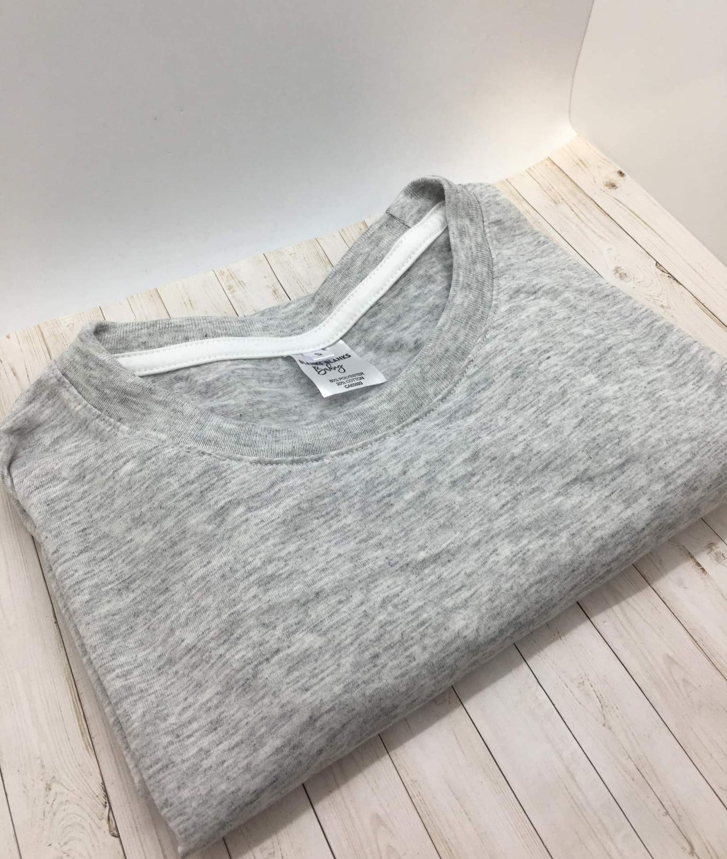 O-Neck Tees Heathered Colours 80/20 Polyester Cotton Blend - Clearance