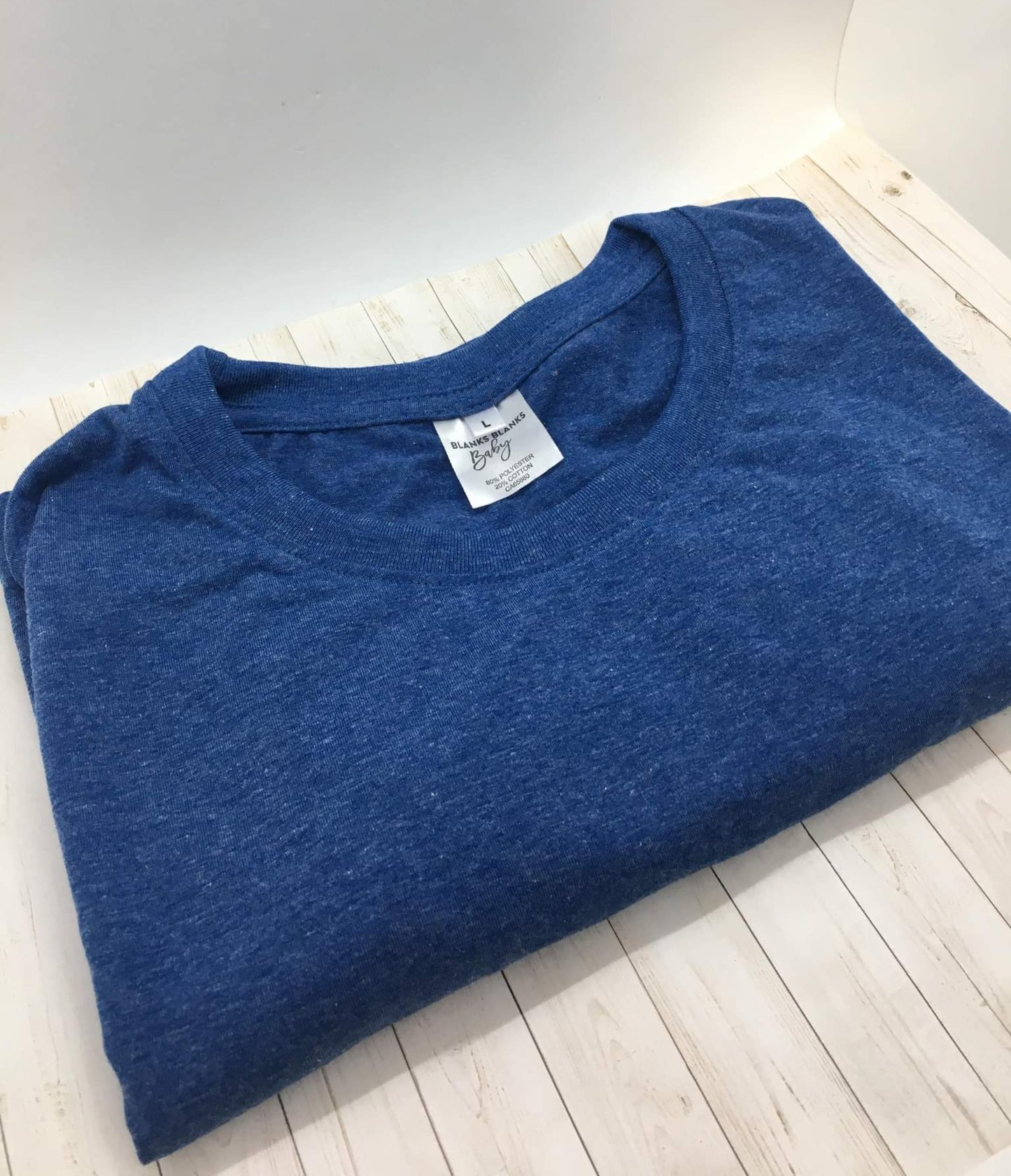 O-Neck Tees Heathered Colours 80/20 Polyester Cotton Blend - Clearance