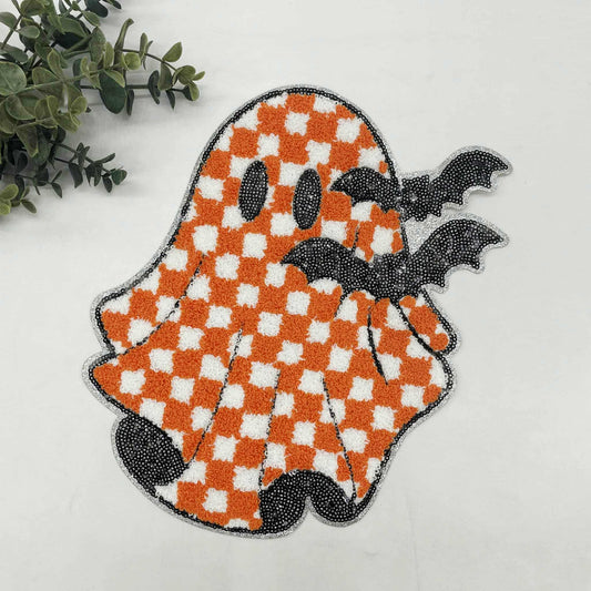 Ghost & Bats Chenille Patch
