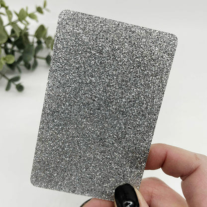 Silver - Glitter Cast Acrylic Sheets 1121