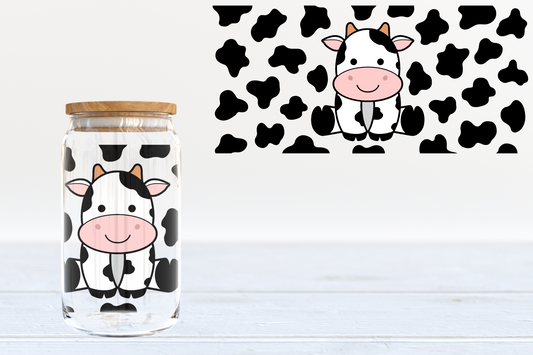 Baby Cow UV DTF 16oz Cup Wrap #128 - IN STOCK