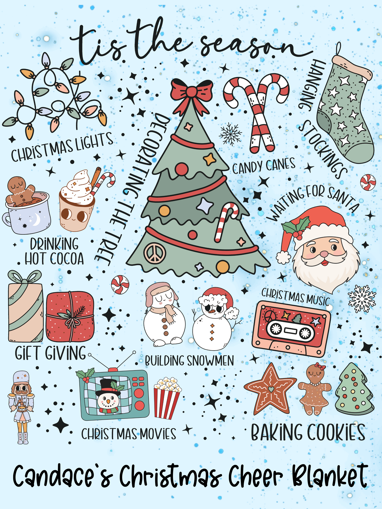 Christmas Name Blanket - PRE-ORDER