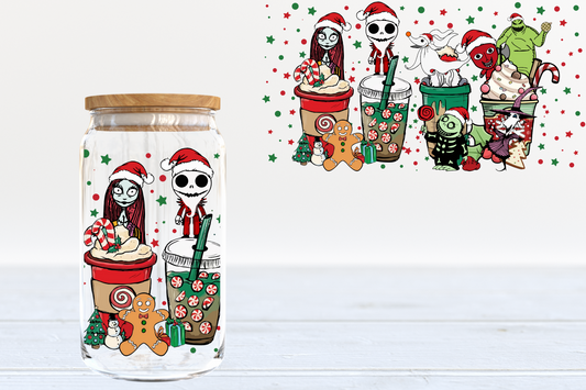 Skelly Coffee UV DTF 16oz Cup Wrap #250 - IN STOCK