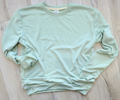 Crewneck Sweatshirt - In Stock Toddler Youth & Adult Sage / 2T