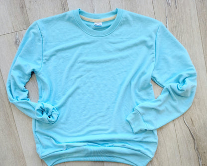 Crewneck Sweatshirt - In Stock Toddler Youth & Adult Blue / 2T