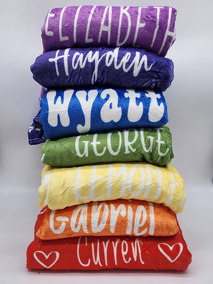 Customized Name Blankets - PRE-ORDER