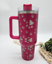 Load image into Gallery viewer, PAW 40oz Tumbler with Handle - IN STOCK
