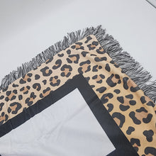 Load image into Gallery viewer, Leopard Print Sublimation Panel Blankets
