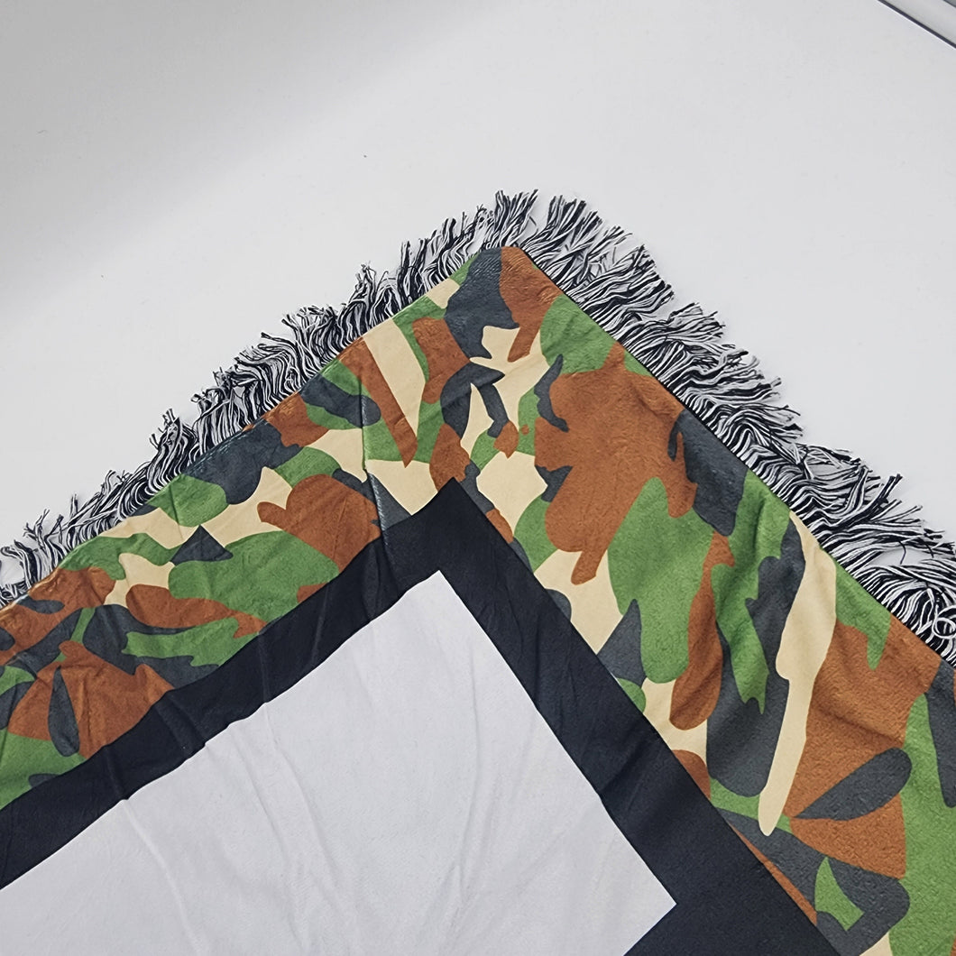 Camo Print Sublimation Panel Blanket