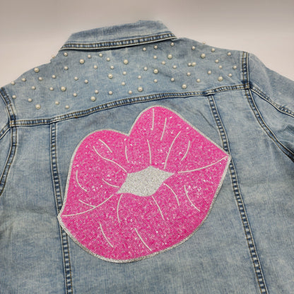 Kiss Lips Sequin Patch