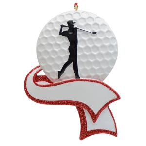 Golf - Polyresin Christmas Ornaments