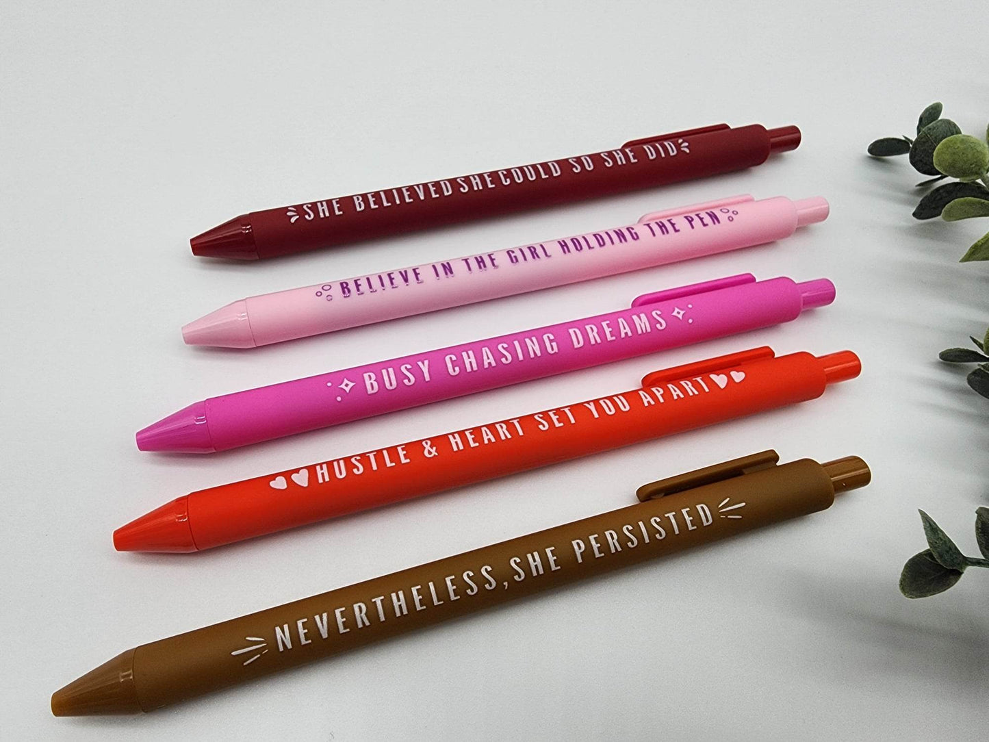 Positive Affirmation Pens - Pack of 5 - IN STOCK