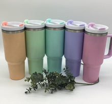 Load image into Gallery viewer, 40oz Macaroon Sublimation Gen2 Tumbler with Handle
