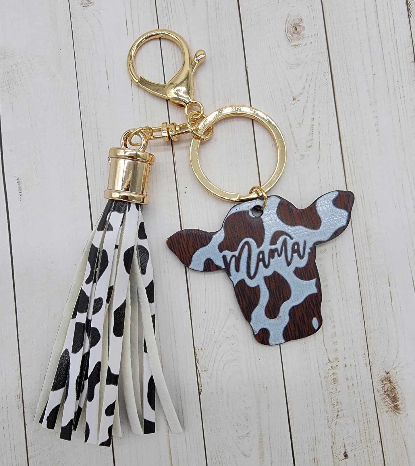 Mama Cow Keychain