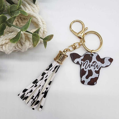 Mama Cow Keychain