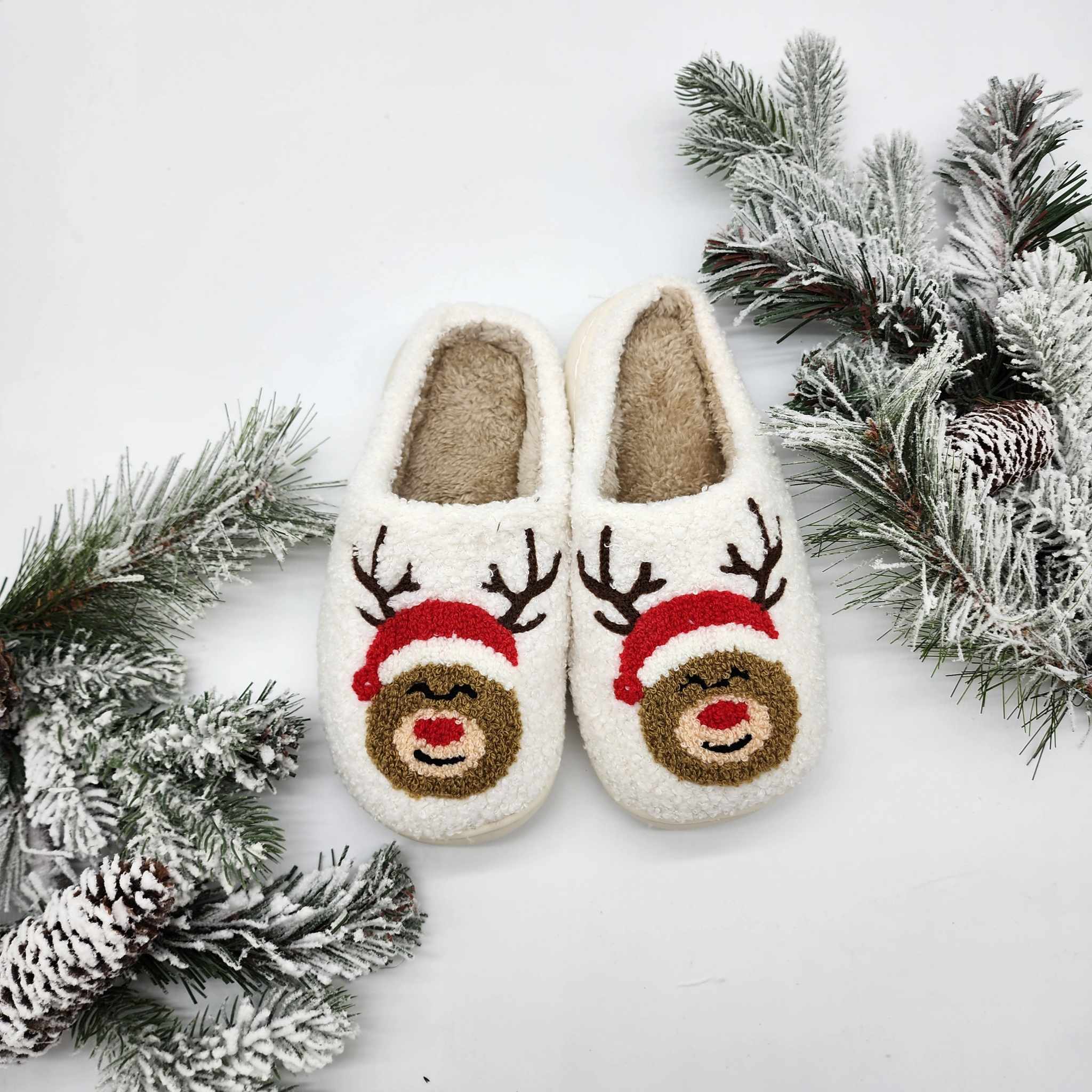 Infant christmas slippers hotsell