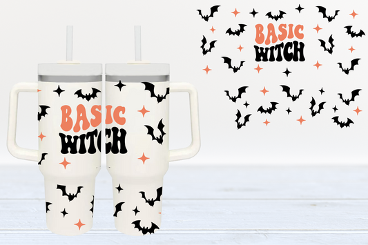 Basic Witch UV DTF 40oz Cup Wrap #40-38 - In Stock