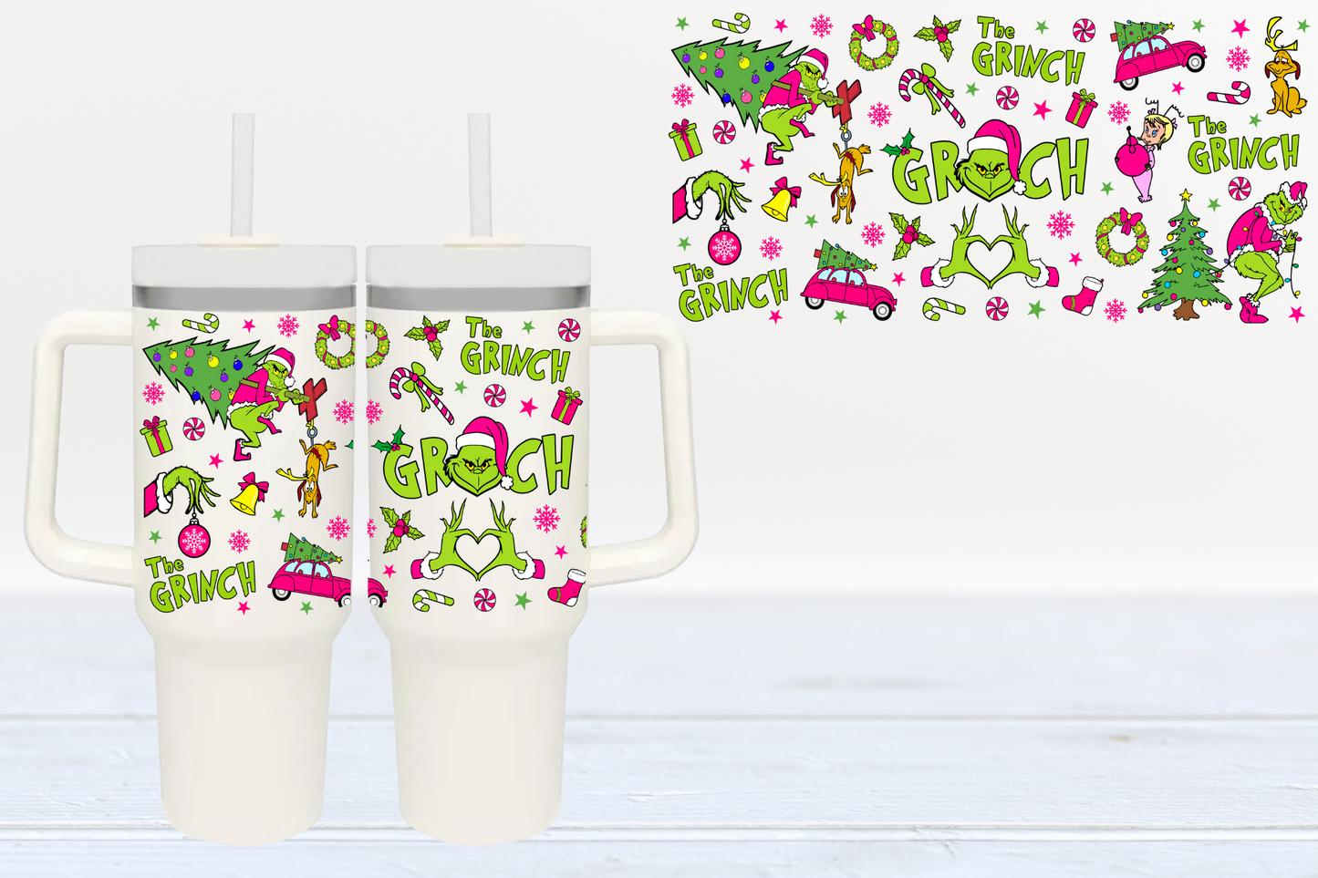 Grump Collage UV DTF 40oz Cup Wrap #40-109 - In Stock