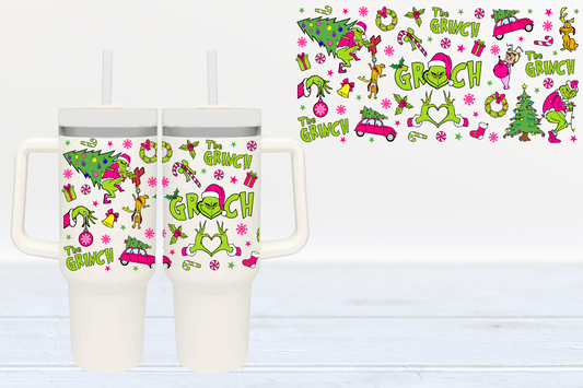 Grump Collage UV DTF 40oz Cup Wrap #40-109 - In Stock