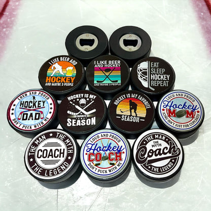 Hockey Puck Bottle Opener for Sublimation