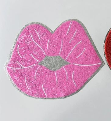 Kiss Lips Sequin Patch