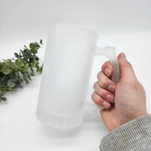 Load image into Gallery viewer, 16oz Frosted Beer Stein for Sublimation - In stock

