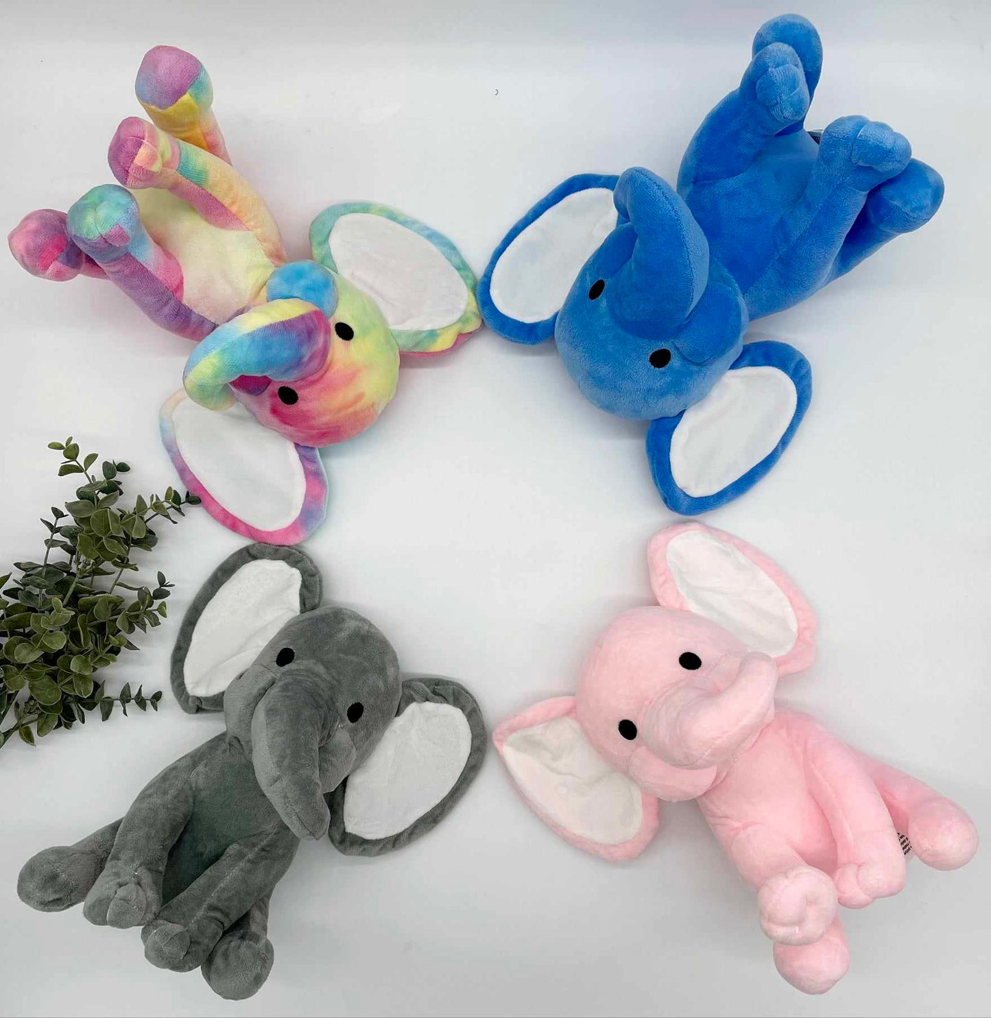 Plush Elephant - Birth Stat Elephant - IN STOCK