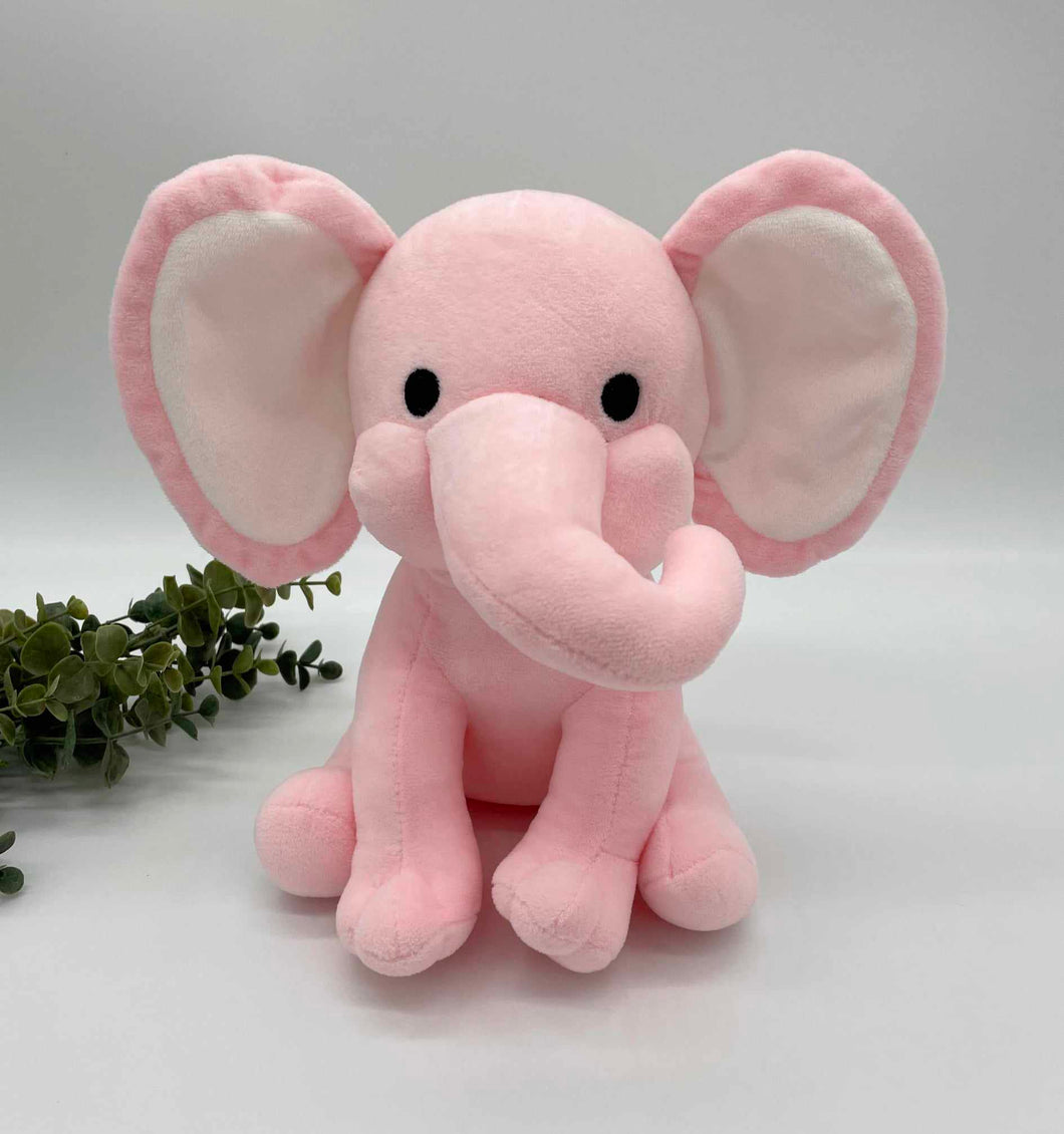 Plush Elephant - Birth Stat Elephant - IN STOCK