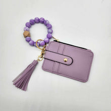 Load image into Gallery viewer, Wristlet Mini Wallet Keychain
