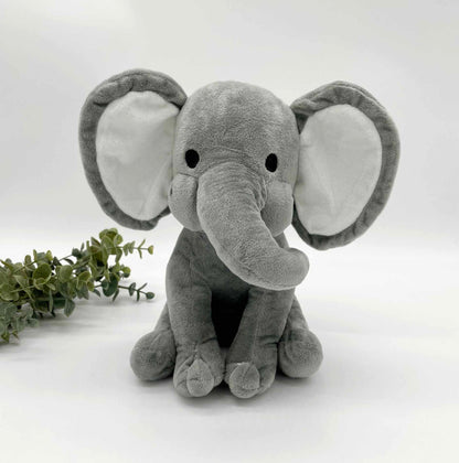 Plush Elephant - Birth Stat Elephant - IN STOCK