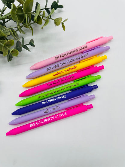 Bad B*tch Vulgar Pens - Pack of 8 - IN STOCK