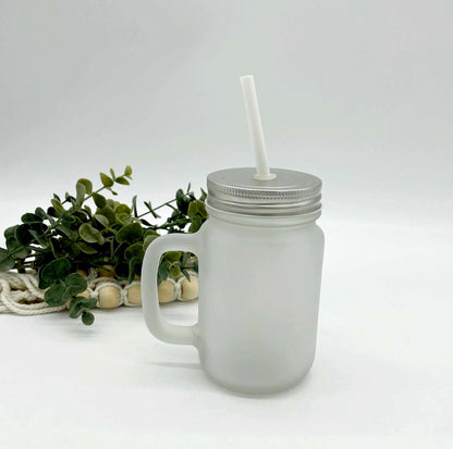 Frosted Mason Jar for Sublimation