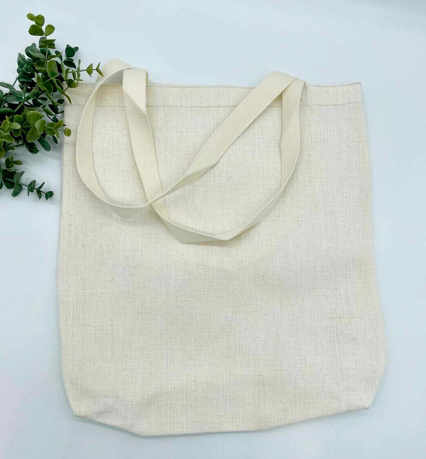 Large Linen Book Tote for Sublimation