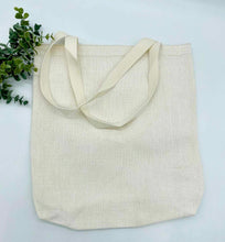 Load image into Gallery viewer, Large Linen Book Tote for Sublimation
